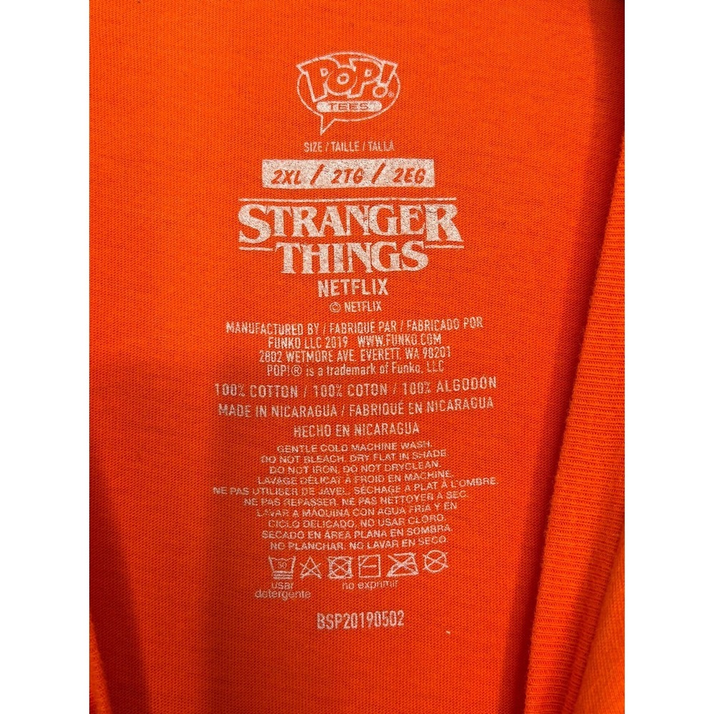 Stranger Things Roast Beef T-Shirt Mens Orange 2XL‎ Short Sleeve Funko Pop Tees - Picture 4 of 5